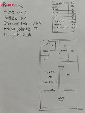 Prodej bytu 2+kk, Praha - Břevnov, Radimova, 67 m2