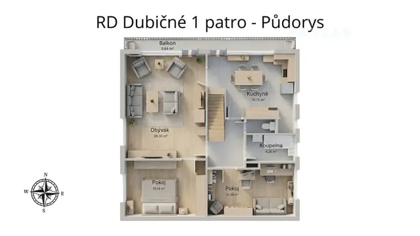 Prodej vícegeneračního domu, Dubičné, 275 m2