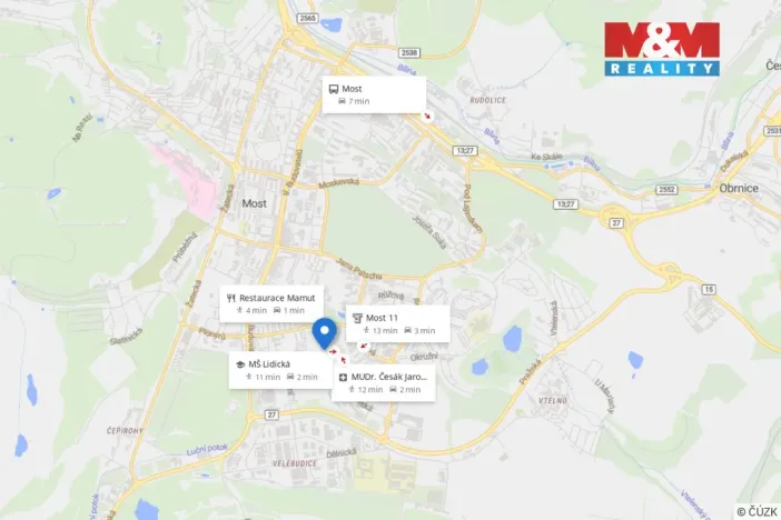Prodej bytu 3+1, Most, Česká, 62 m2