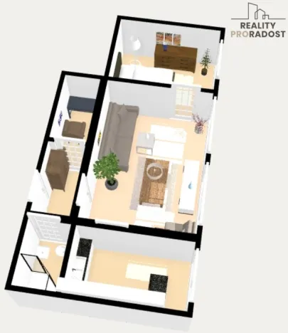 Prodej bytu 2+1, Olomouc, 45 m2