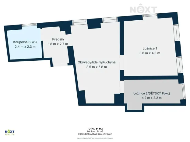 Pronájem bytu 3+kk, Vrchlabí, Vančurova, 54 m2
