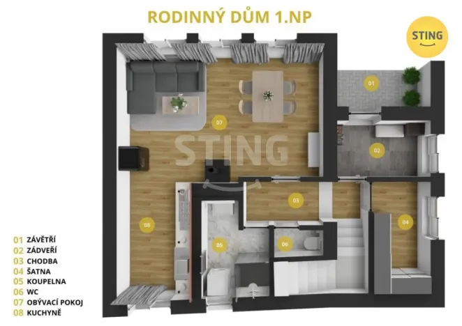Prodej rodinného domu, Ostředek - Třemošnice, 119 m2