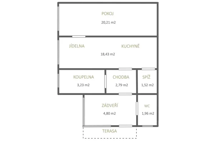Prodej chalupy, Týnec nad Sázavou, 97 m2