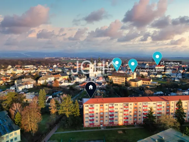 Pronájem bytu 3+1, Uničov, Hrdinů, 63 m2