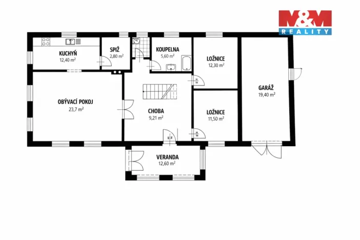 Prodej rodinného domu, Snědovice - Strachaly, 109 m2