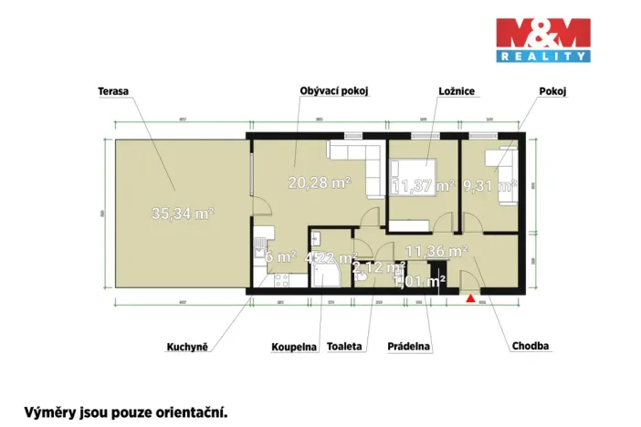 Prodej bytu 3+kk, Praha - Hlubočepy, Miloše Havla, 104 m2