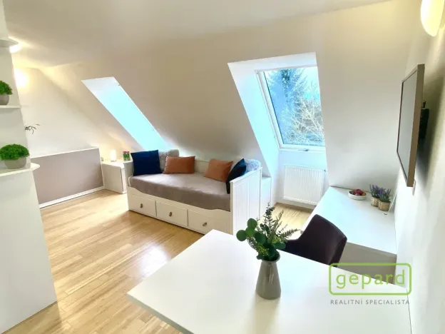 Pronájem bytu 1+kk, Dobřichovice, Anežky České, 30 m2