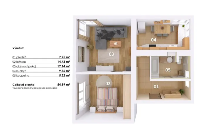Prodej bytu 2+1, Ostrov, Jáchymovská, 56 m2