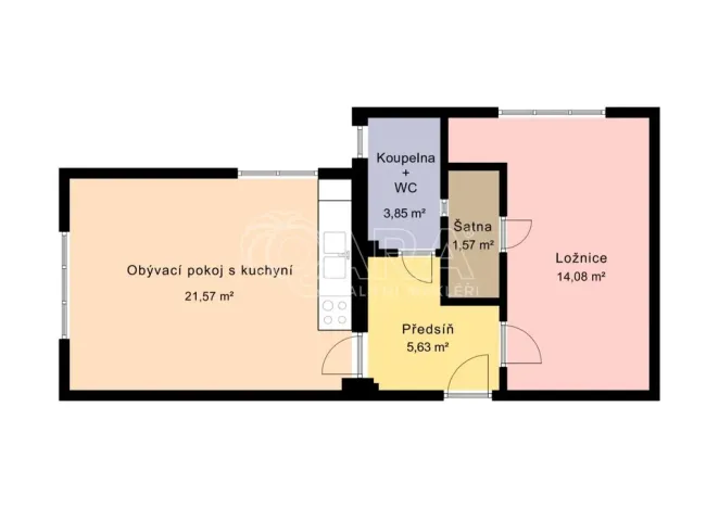 Prodej bytu 2+kk, Praha - Žižkov, Biskupcova, 46 m2