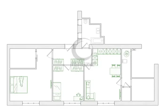 Prodej bytu 3+kk, Praha - Dejvice, Božkova, 81 m2