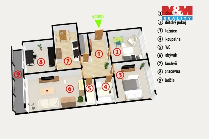 Prodej bytu 4+1, Pelhřimov, Olešenská, 84 m2