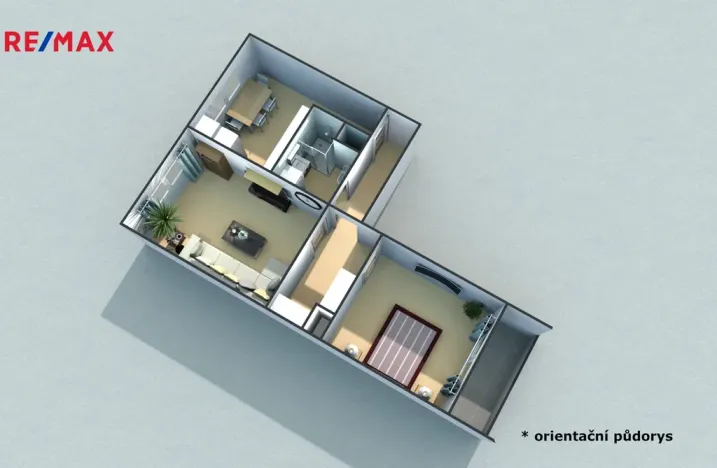 Pronájem bytu 2+1, Olomouc - Nová Ulice, Vojanova, 57 m2