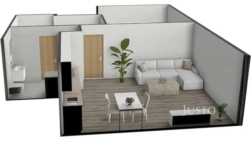 Pronájem bytu 2+kk, Bechyně, Soukenická, 44 m2