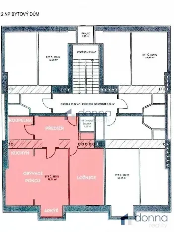 Pronájem bytu 2+kk, Praha, Pod Kotlaskou, 76 m2
