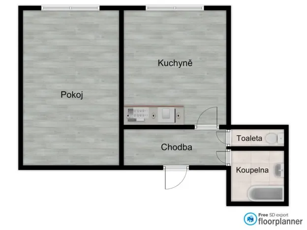 Pronájem bytu 1+1, Příbram - Příbram VIII, Čechovská, 47 m2