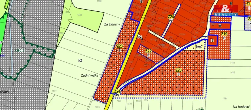 Prodej pozemku pro bydlení, Myslkovice, 1000 m2