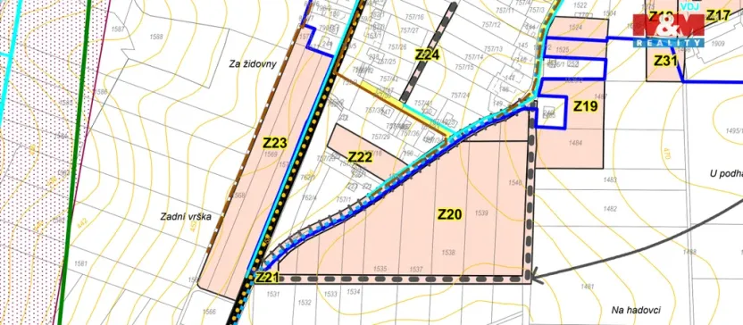 Prodej pozemku pro bydlení, Myslkovice, 1000 m2