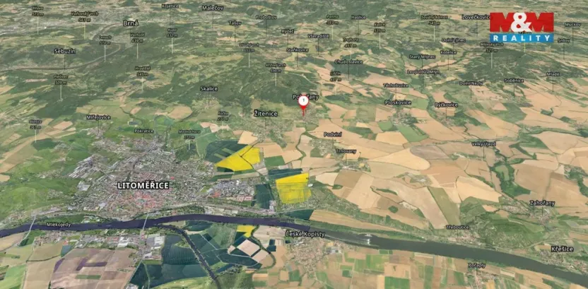 Prodej zahrady, Žitenice - Pohořany, 323 m2