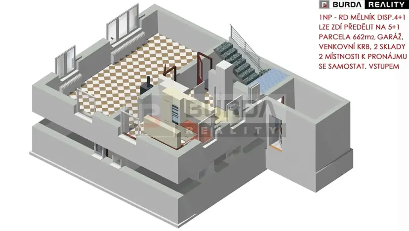 Prodej rodinného domu, Mělník, Komenského, 203 m2