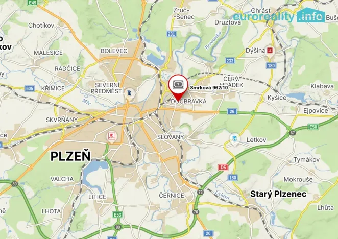 Prodej bytu 3+1, Plzeň, Smrková, 75 m2