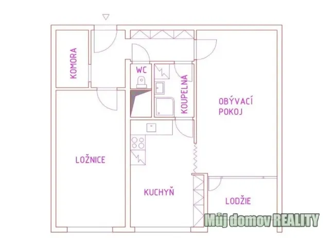 Pronájem bytu 2+1, Praha - Kobylisy, Bojasova, 63 m2
