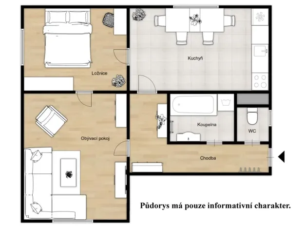 Prodej bytu 2+1, Frenštát pod Radhoštěm, Školská čtvrť, 58 m2