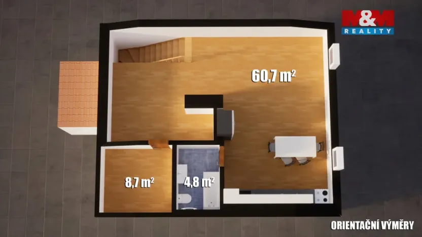Prodej bytu 2+kk, Frýdlant, ČSA, 75 m2