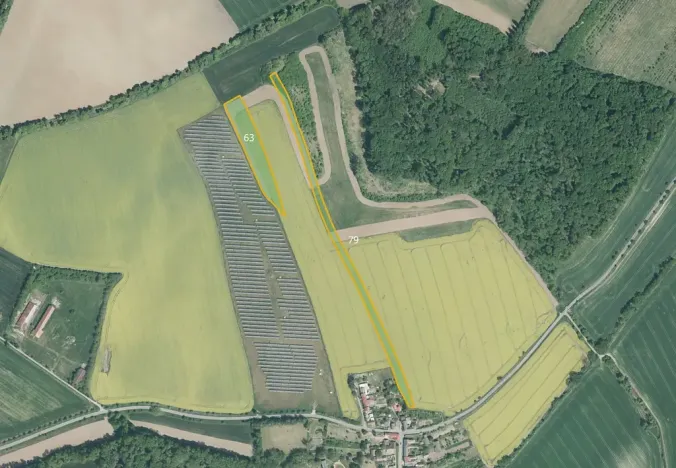 Prodej pole, Honětice, 76559 m2