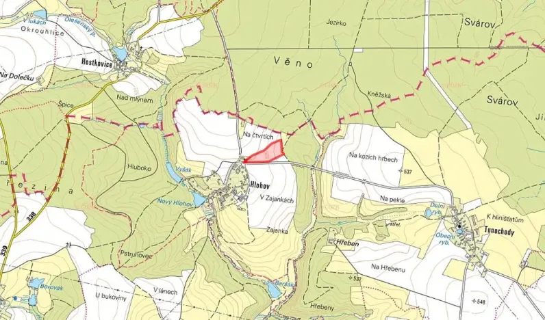 Prodej pole, Číhošť, 29214 m2