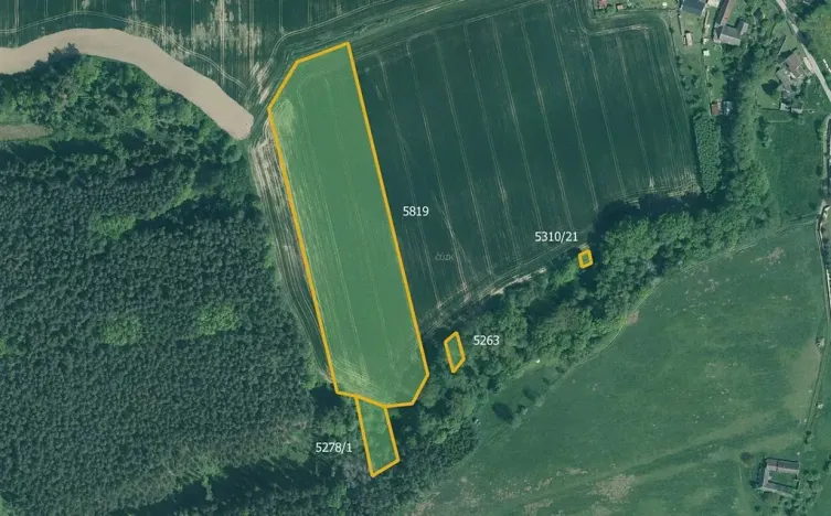 Prodej pole, Slabčice, 77267 m2