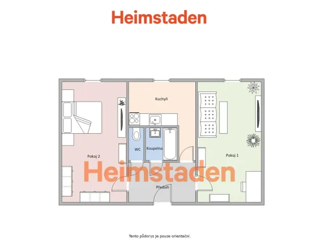 Pronájem bytu 2+1, Havířov - Město, Kapitána Vajdy, 51 m2