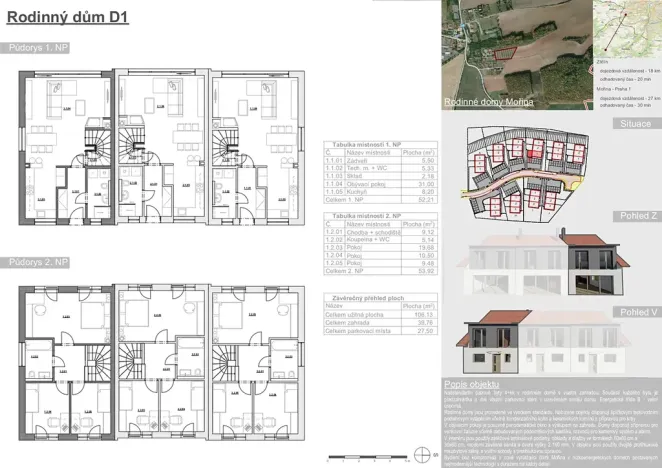 Prodej rodinného domu, Mořina, 106 m2