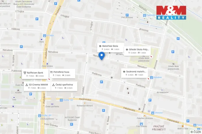 Prodej bytu 3+1, České Budějovice - České Budějovice 3, Nerudova, 68 m2