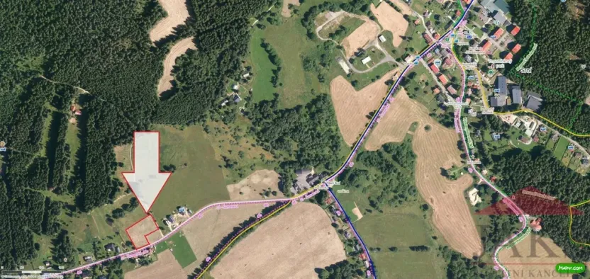 Prodej pozemku pro bydlení, Srní, 3812 m2