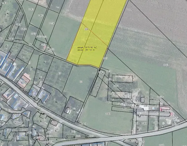 Prodej pozemku pro bydlení, Líšnice, 5077 m2