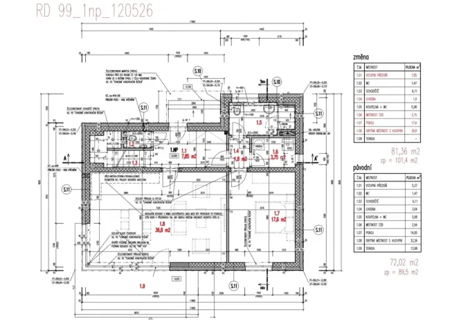 Prodej rodinného domu, Roudné, Ječná, 130 m2