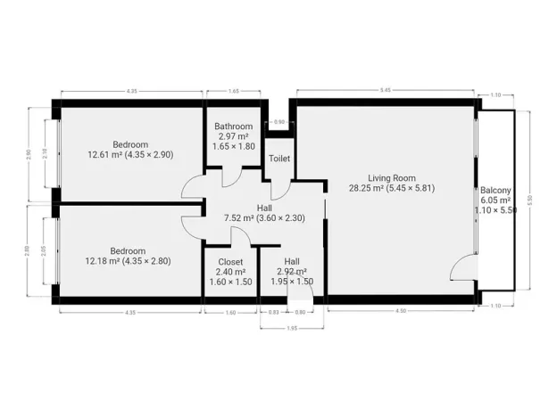 Pronájem bytu 3+kk, Praha, Aubrechtové, 69 m2