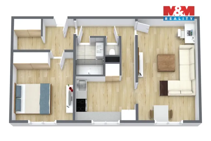 Prodej bytu 2+1, Karlovy Vary - Rybáře, Konečná, 55 m2