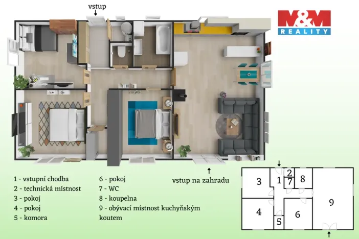 Prodej rodinného domu, Pchery, K Horce, 105 m2