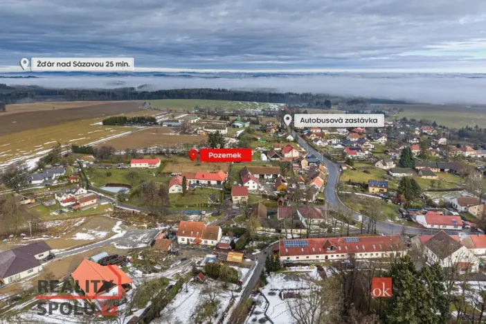 Prodej pozemku pro bydlení, Moravec, 939 m2