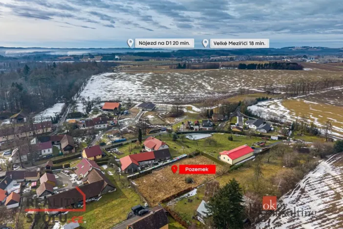 Prodej pozemku pro bydlení, Moravec, 939 m2