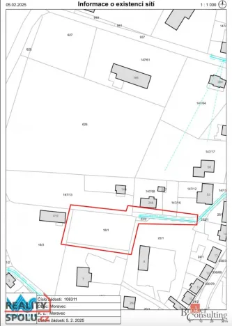 Prodej pozemku pro bydlení, Moravec, 939 m2