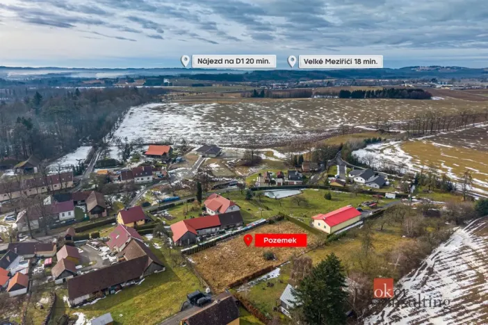 Prodej pozemku pro bydlení, Moravec, 939 m2