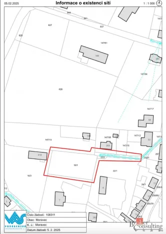 Prodej pozemku pro bydlení, Moravec, 834 m2
