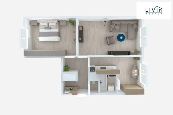 Pronájem bytu 2+1, Olomouc, Jílová, 60 m2