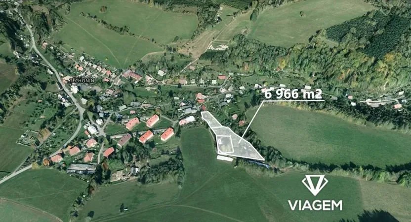 Prodej podílu pozemku pro bydlení, Těchonín, 1306 m2