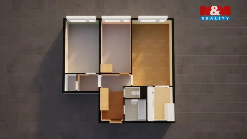 Prodej bytu 3+kk, Praha - Kyje, Travná, 65 m2