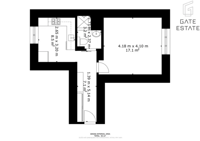 Prodej bytu 1+1, Zlín, třída Tomáše Bati, 36 m2