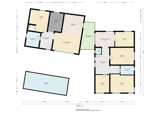 Prodej rodinného domu, Praha - Pitkovice, Žampiónová, 197 m2