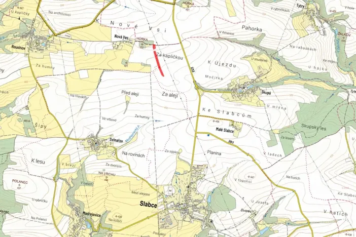 Prodej pole, Slabce, 8237 m2